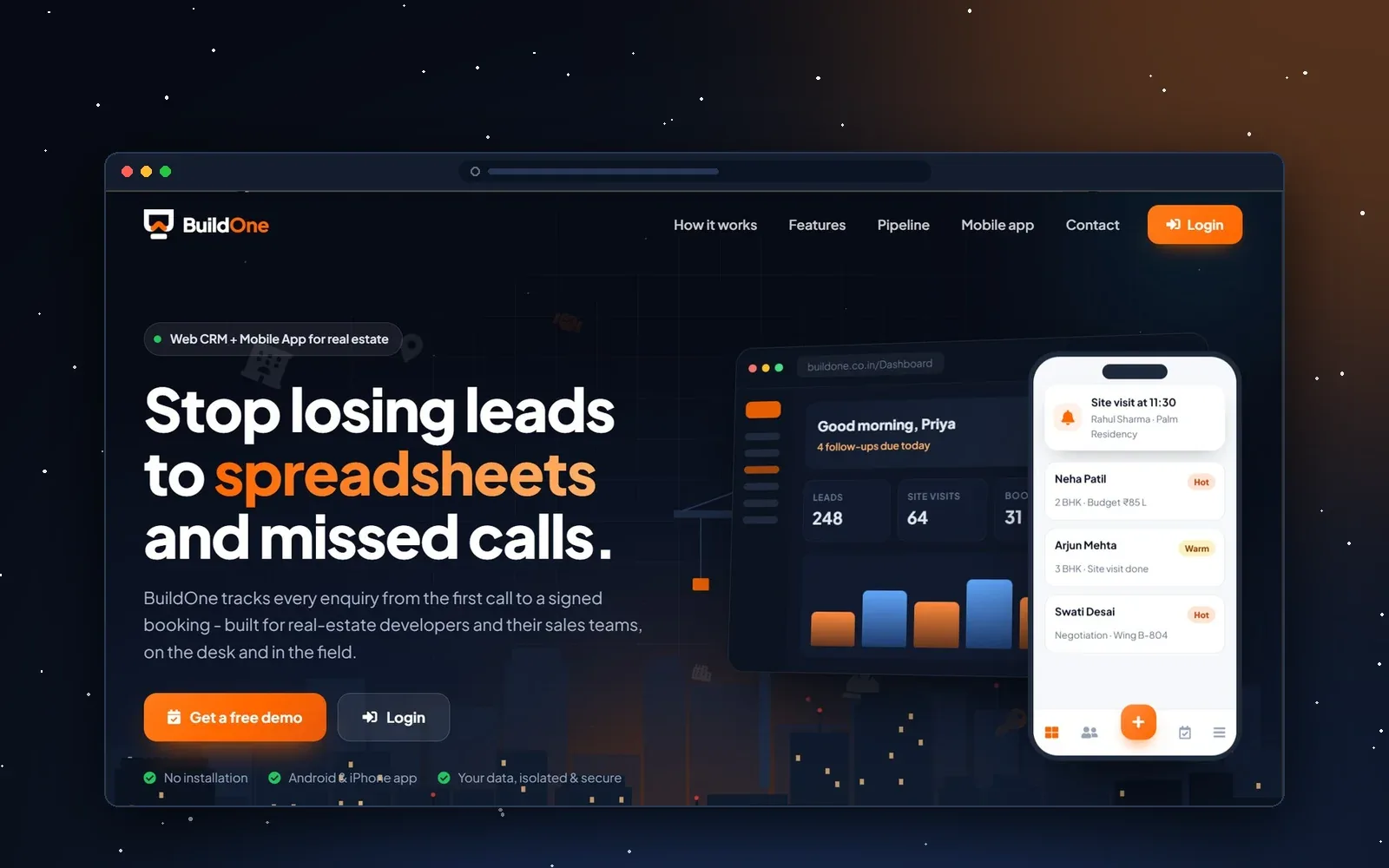 BuildOne – CRM product by AstraTech Solutions
